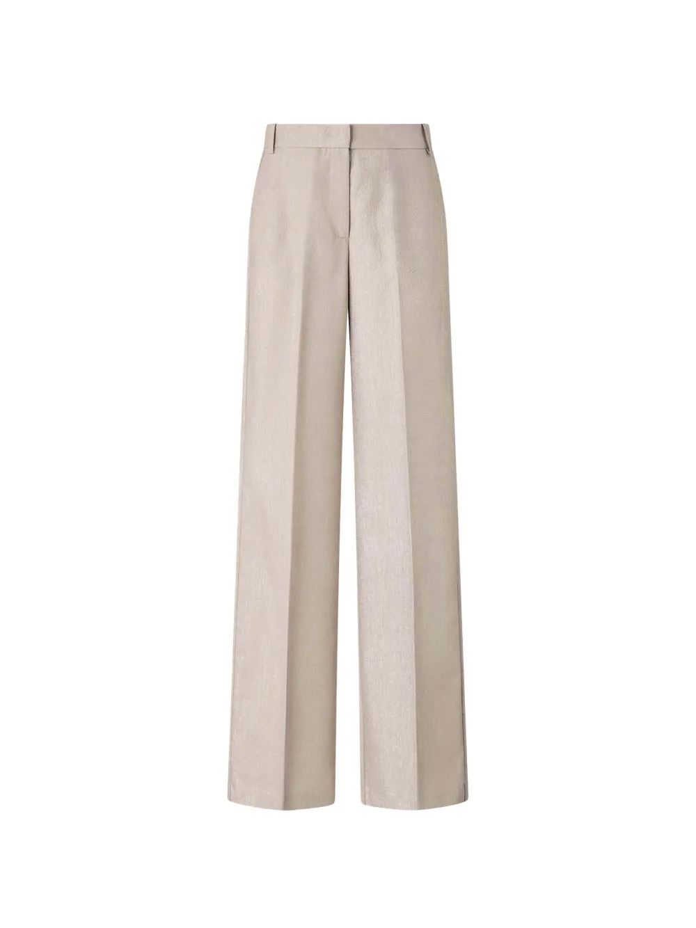 PINKO Geplooide broek met metallic afwerking Beige