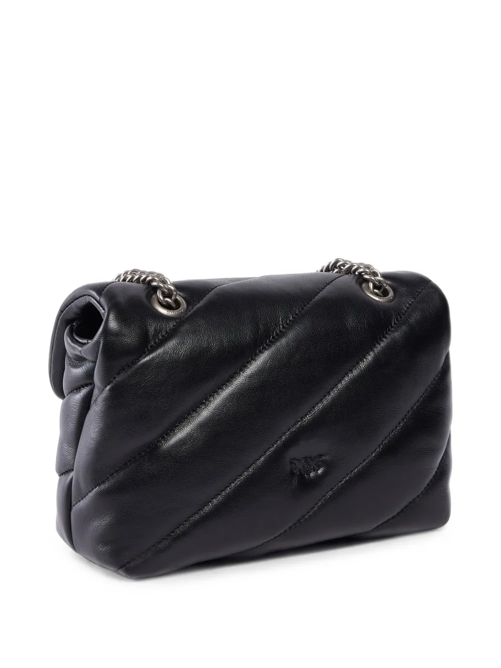 PINKO Kleine Love Bag gewatteerde schoudertas met gesp Zwart