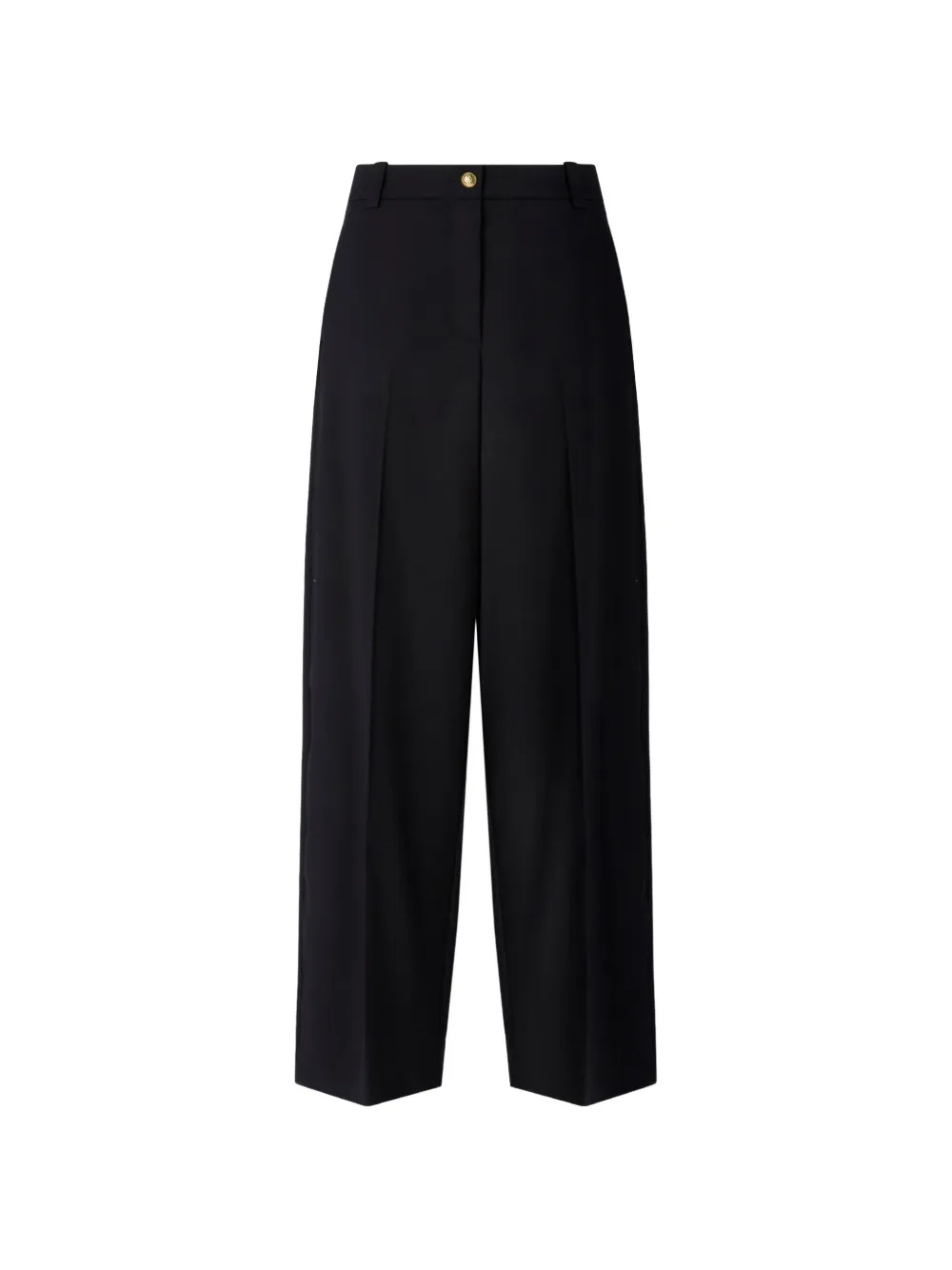PINKO pressed-crease wide-leg trousers - Black