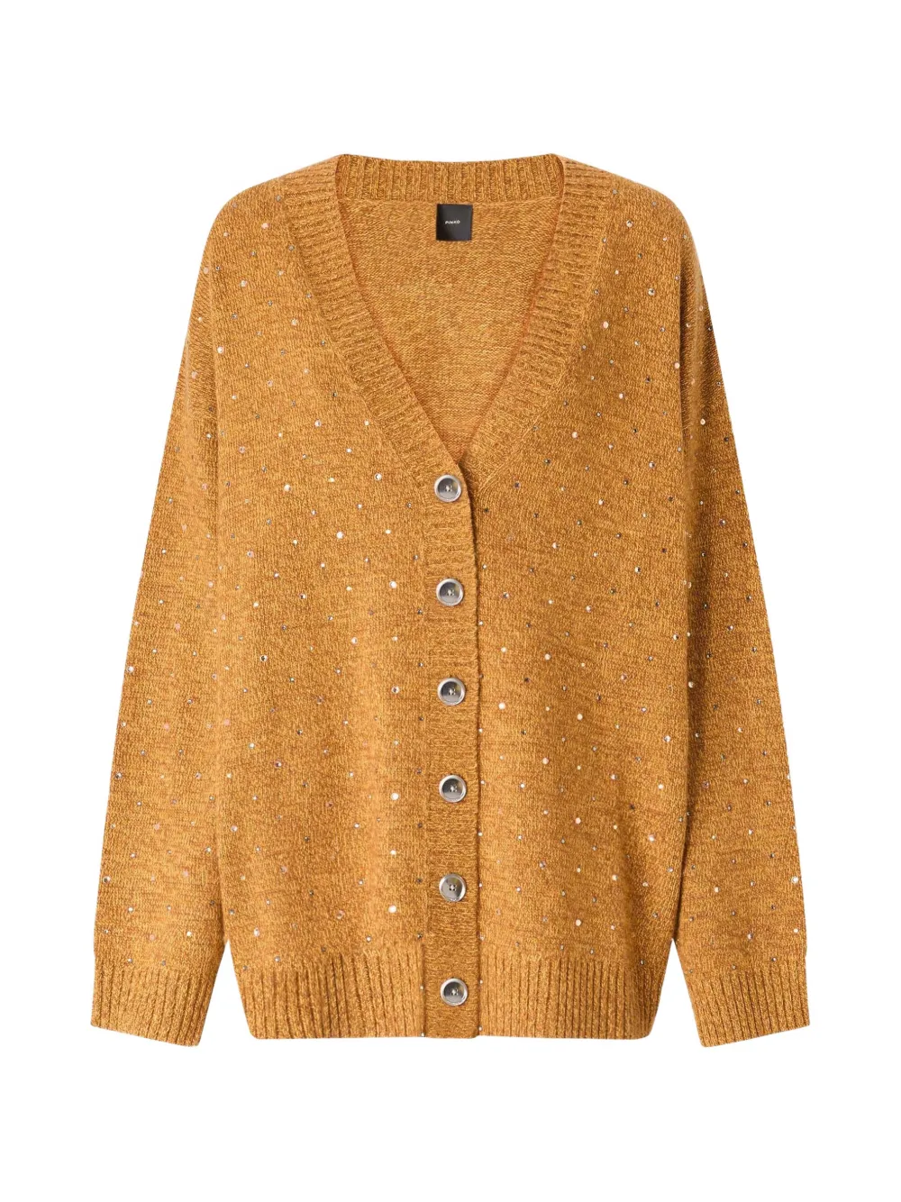 PINKO Cardigan mit Kristallen - Gelb