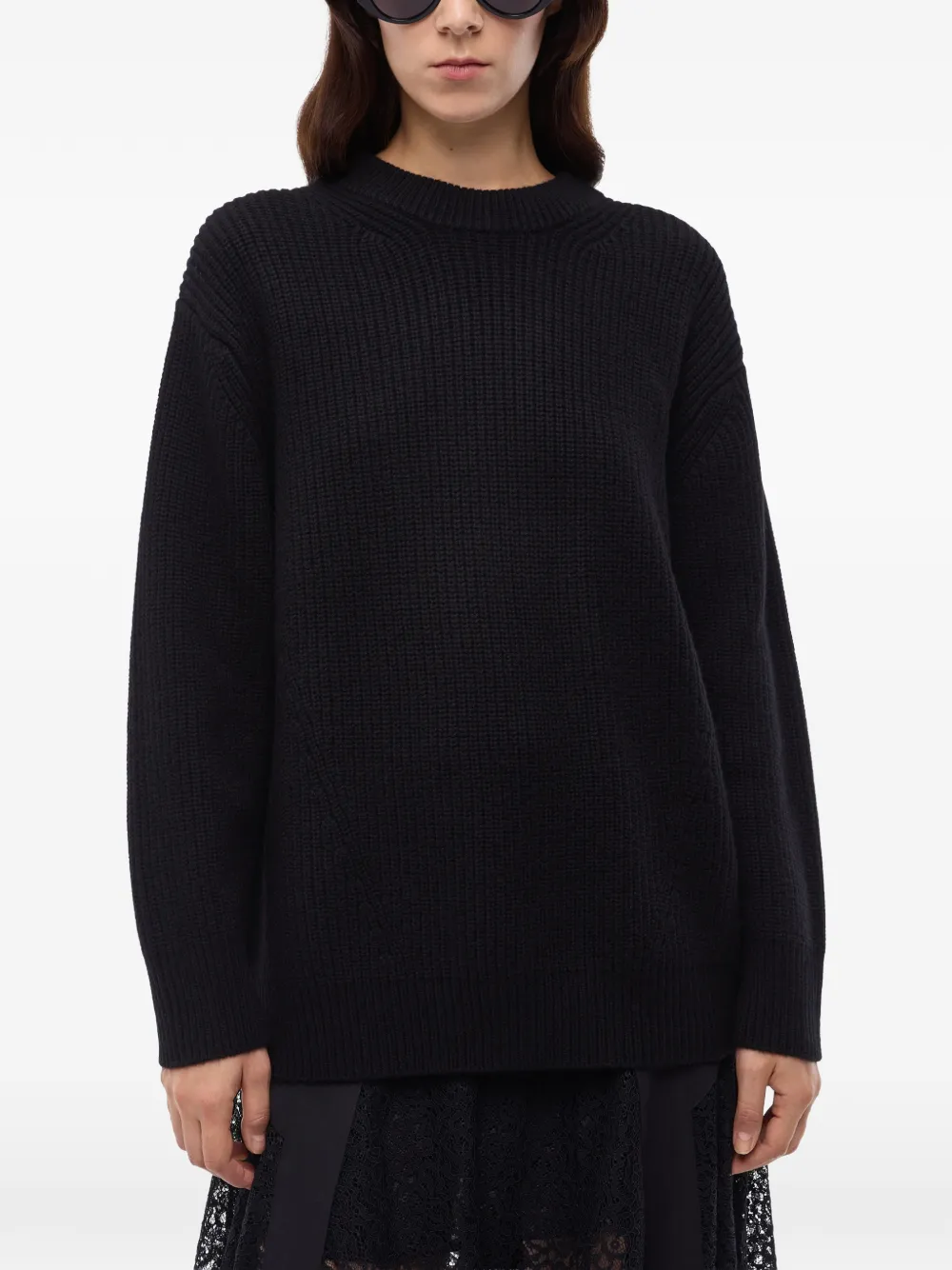 PINKO ribbed wool sweater Zwart