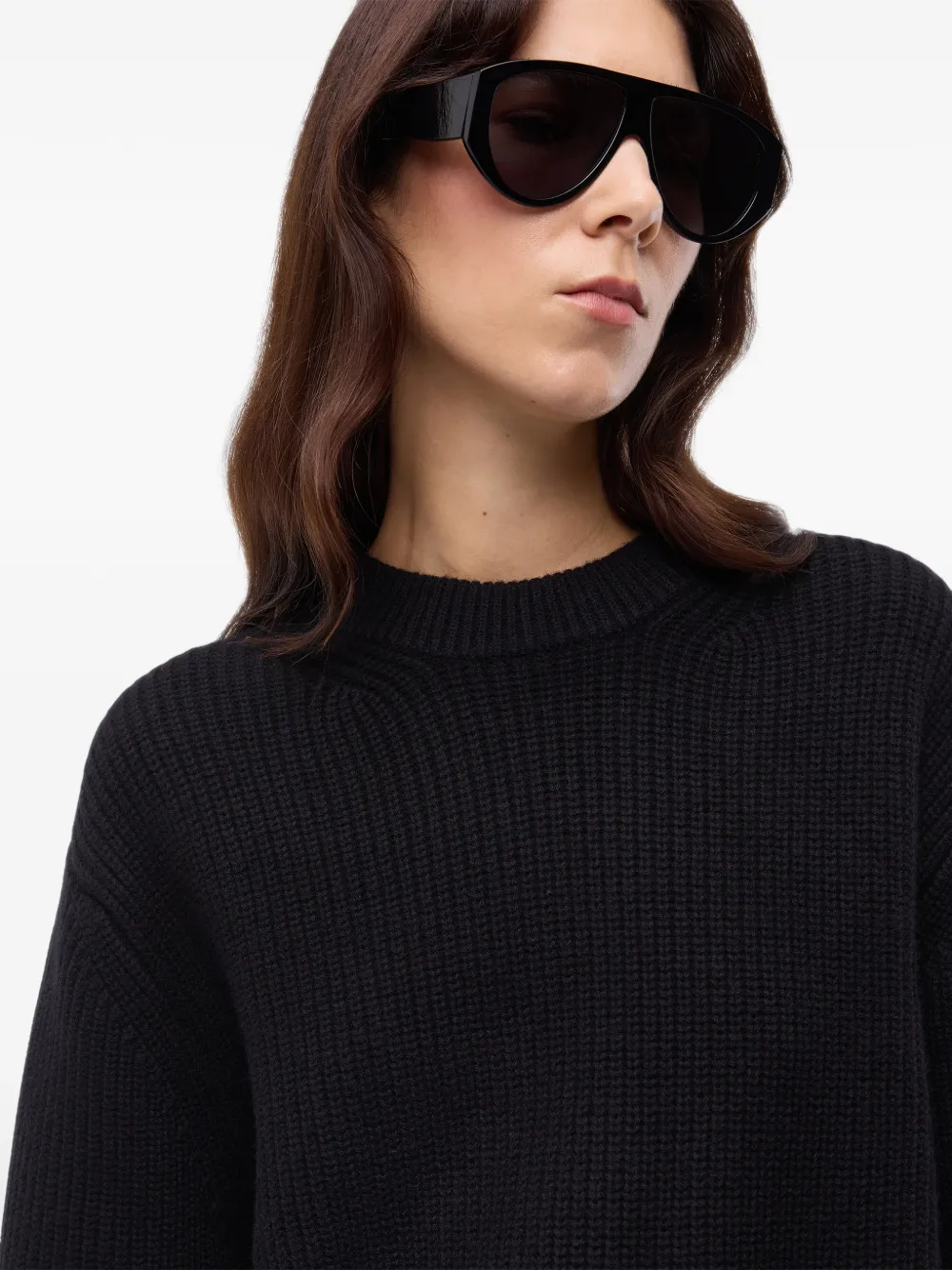 PINKO ribbed wool sweater Zwart