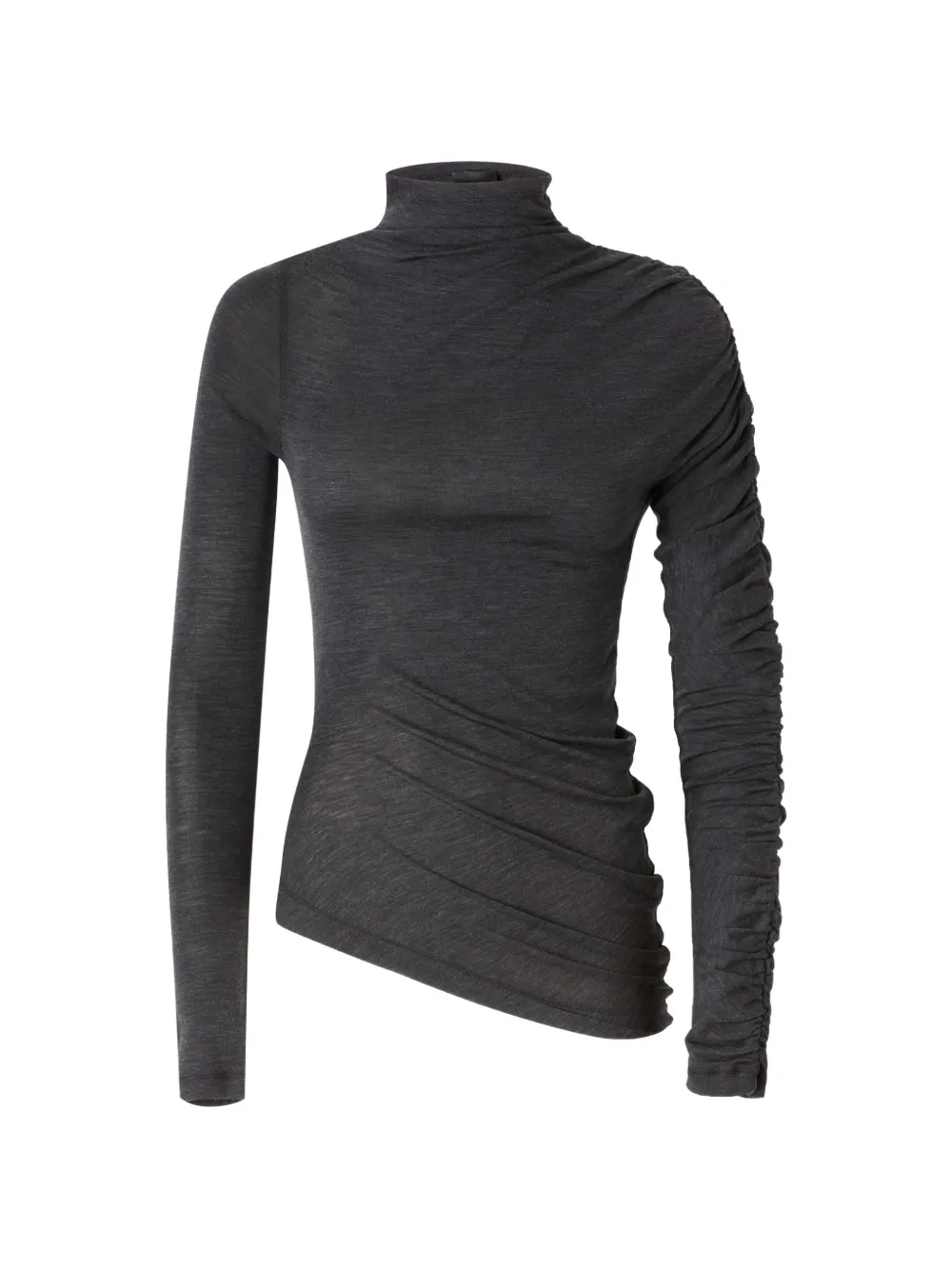 PINKO ruched asymmetric top - Grau