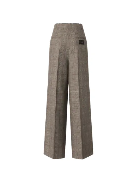 PINKO pantalones anchos a cuadros