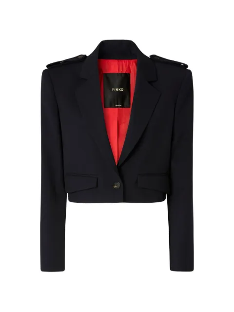 PINKO epaulette-detail cropped jacket