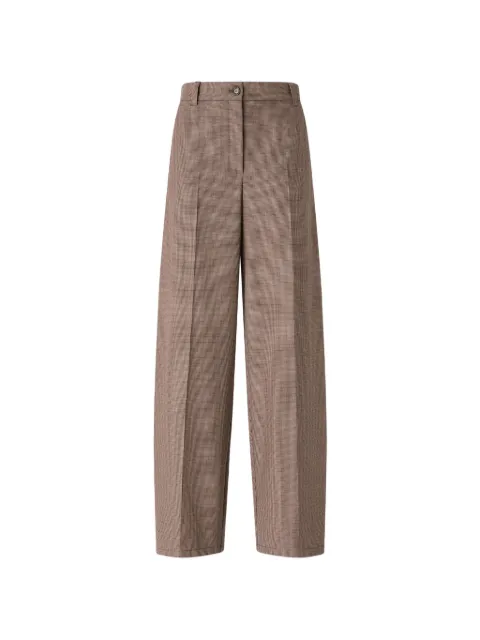PINKO pantalones anchos con motivo de cuadros