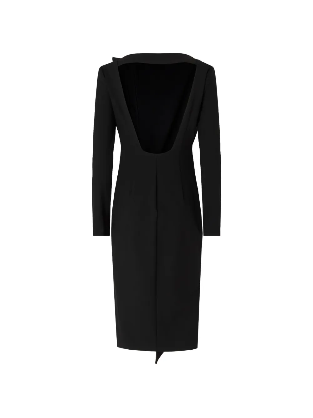 PINKO Jurk met open achterkant en ruches Zwart