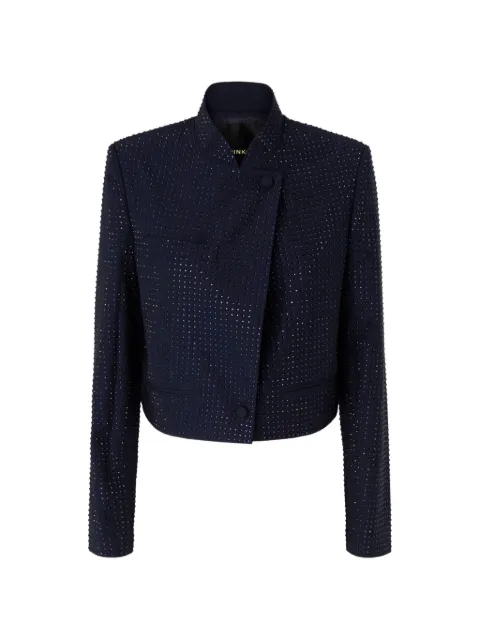PINKO rhinestone-embellished cropped jacket