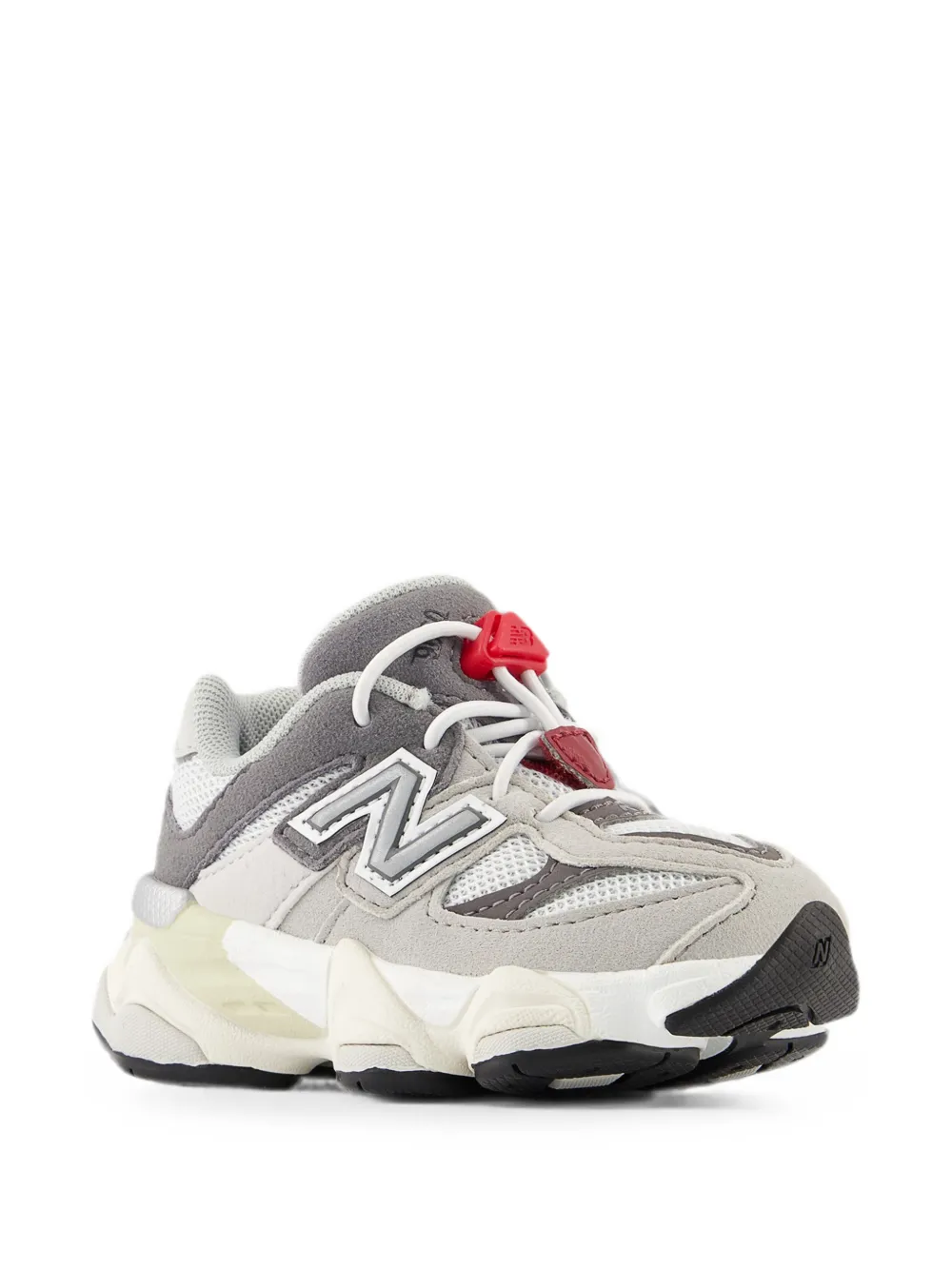 New Balance Kids 9060 Bungee mesh-panel sneakers Grijs