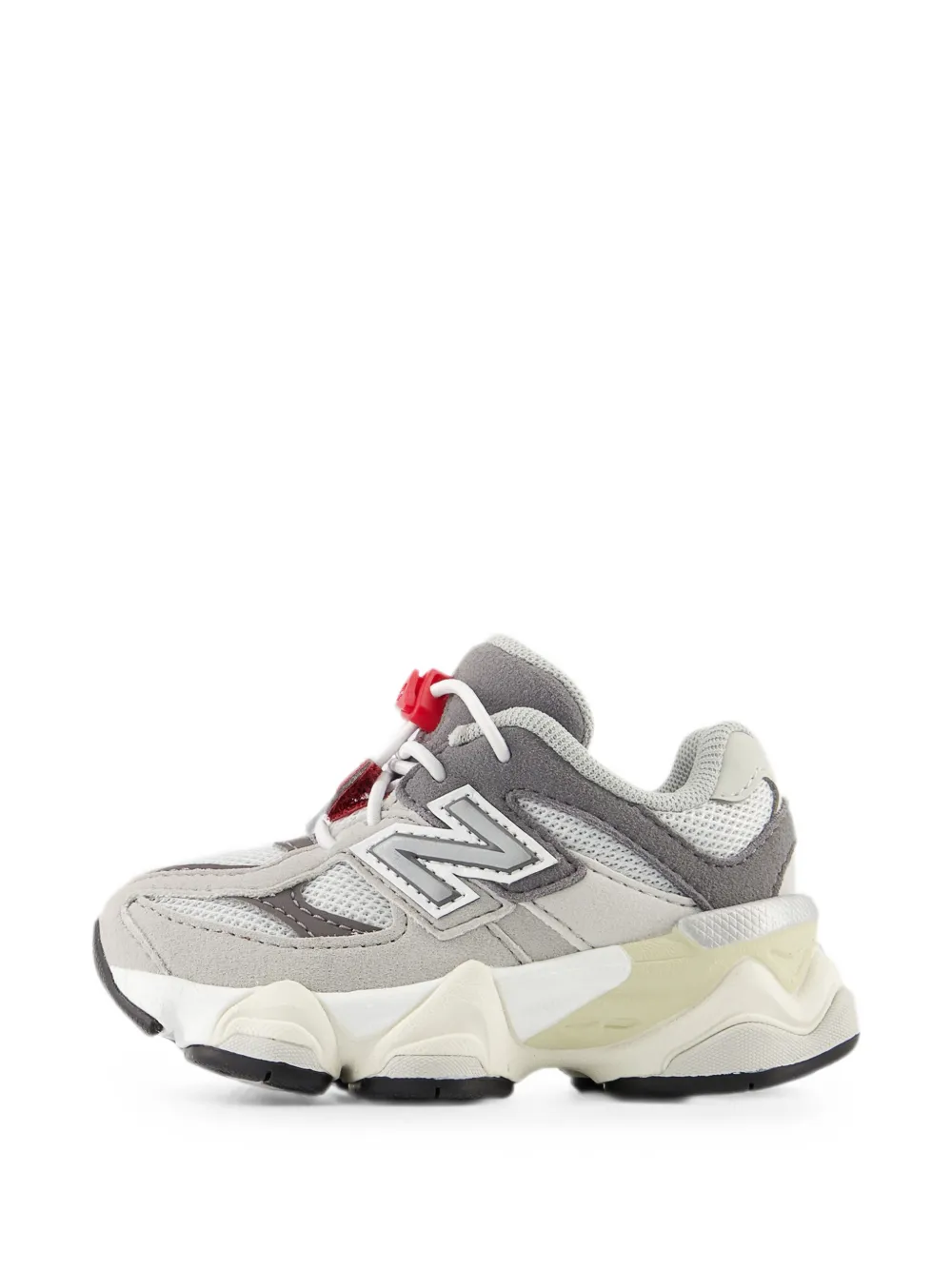 New Balance Kids 9060 Bungee mesh-panel sneakers Grijs