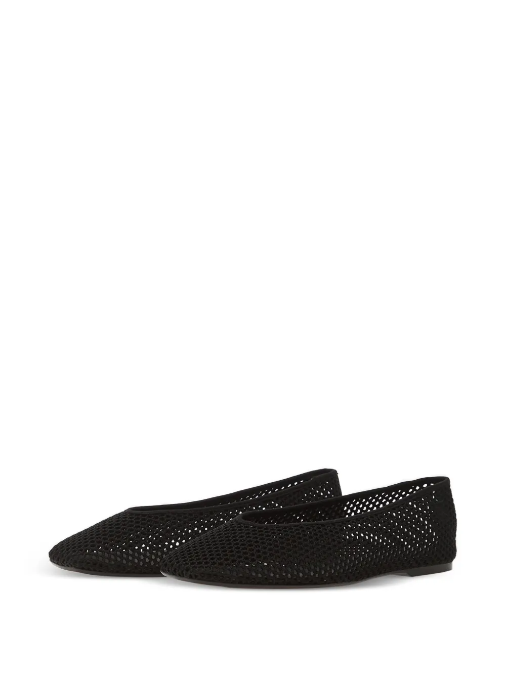 Calvin Klein Liliana mesh-knit ballet flats Zwart