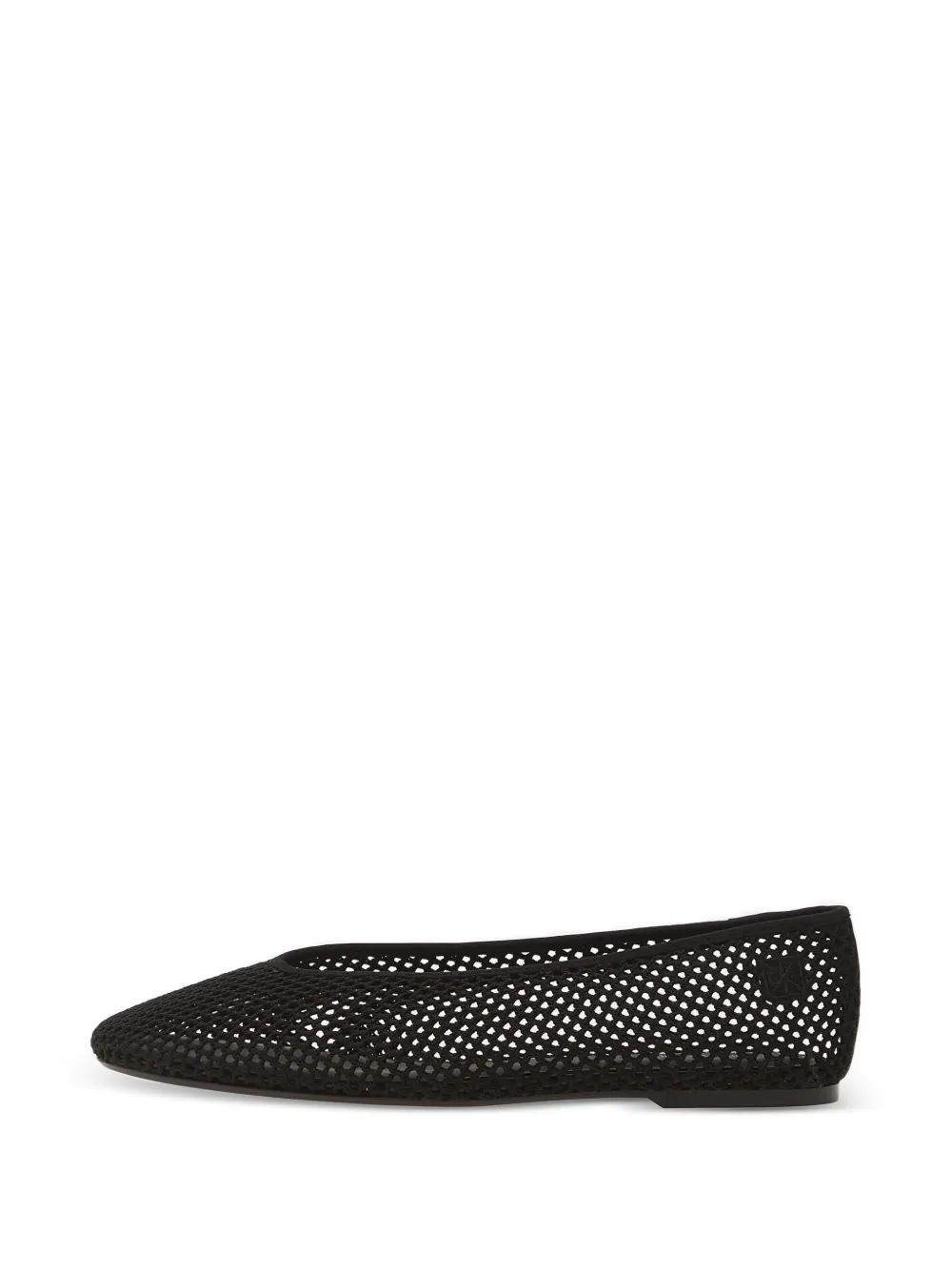 Calvin Klein Liliana mesh-knit ballet flats - Schwarz