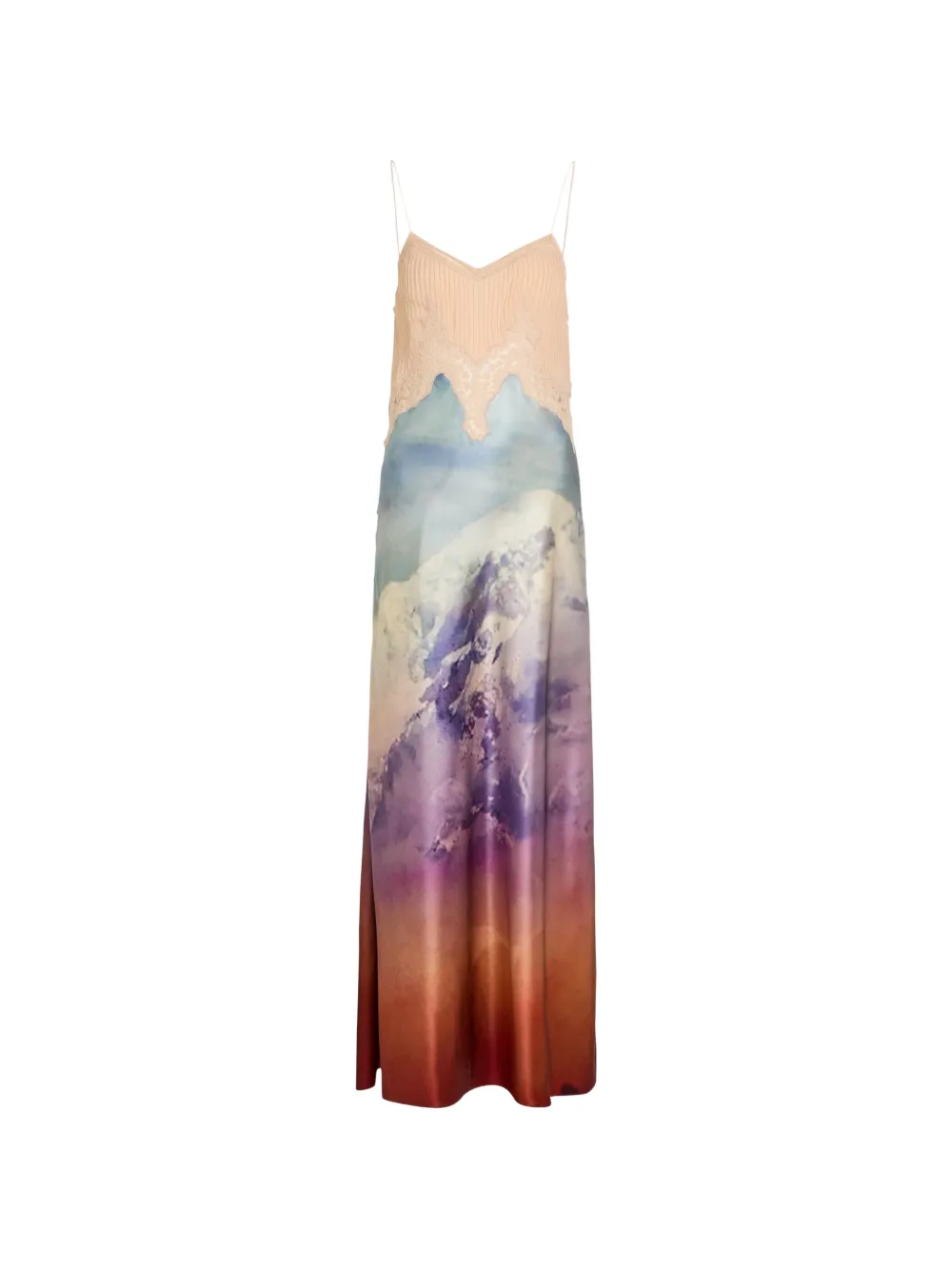 Gabriela Hearst x Paul Smith Adolphine mountain-print maxi dress - Neutrals