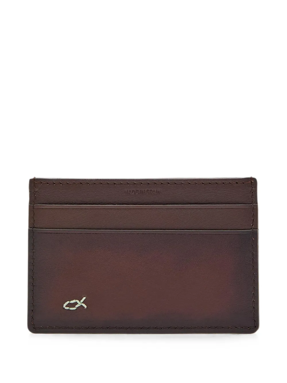 Paul Smith motif-detail card holder - Marrone