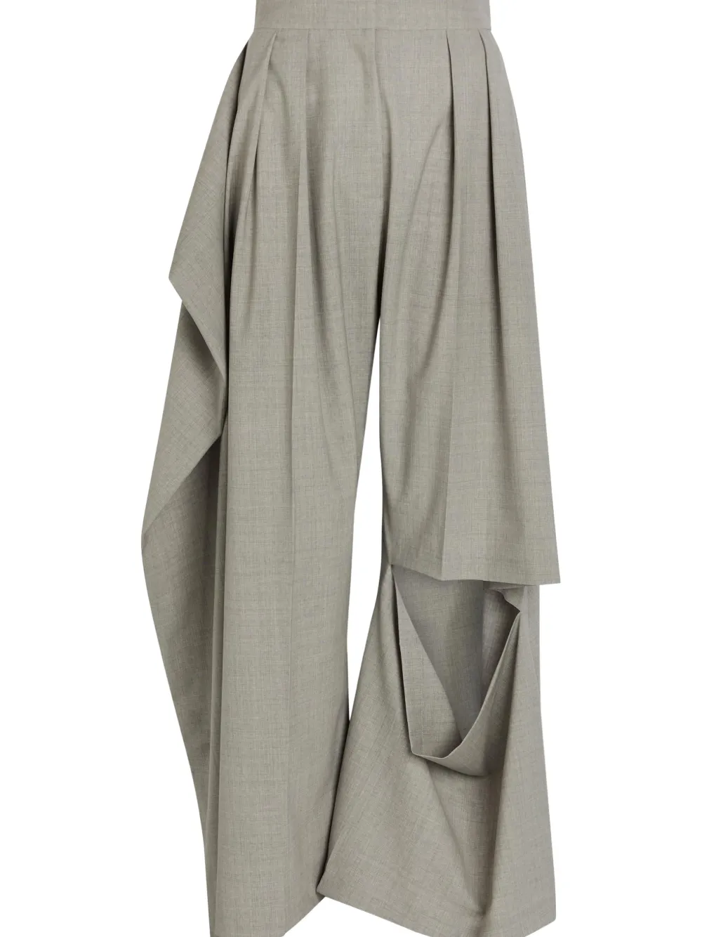  A.w.a.k.e. Mode Pantalones Drapeados - Gris 