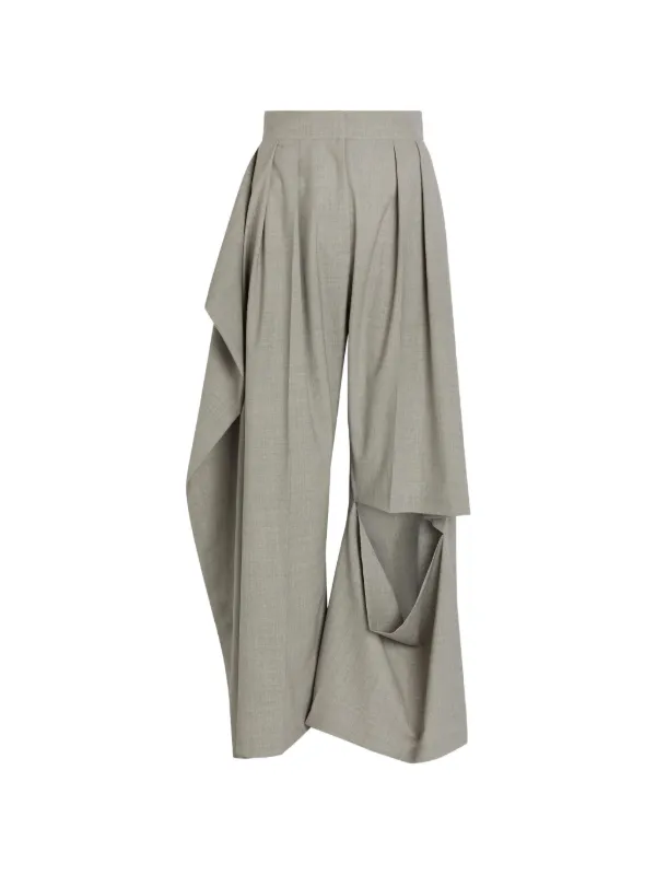 A.W.A.K.E. Mode Asymmetric Double-breasted Jacket in Grey