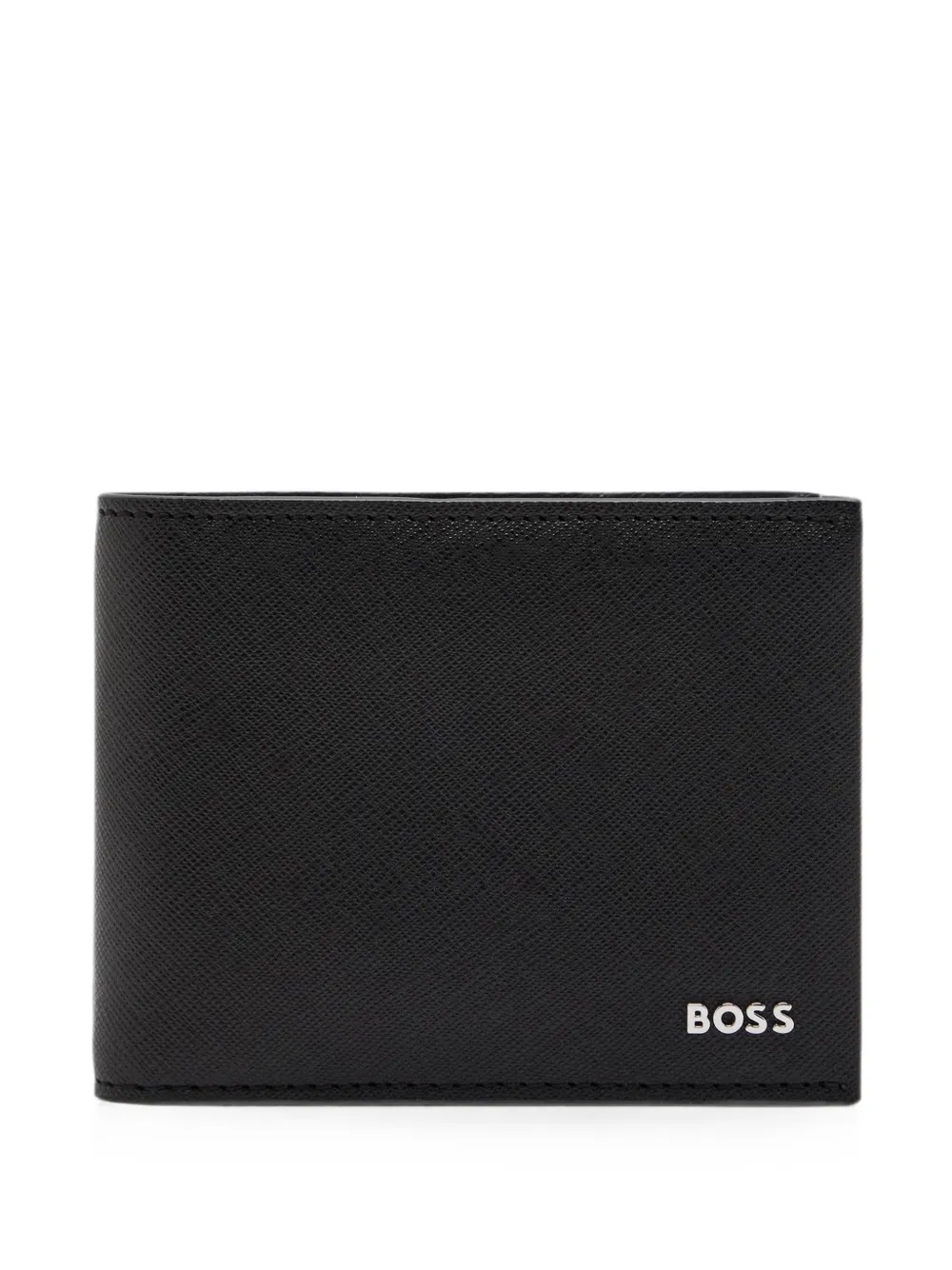 BOSS Northon logo-plaque bi-fold wallet - Schwarz