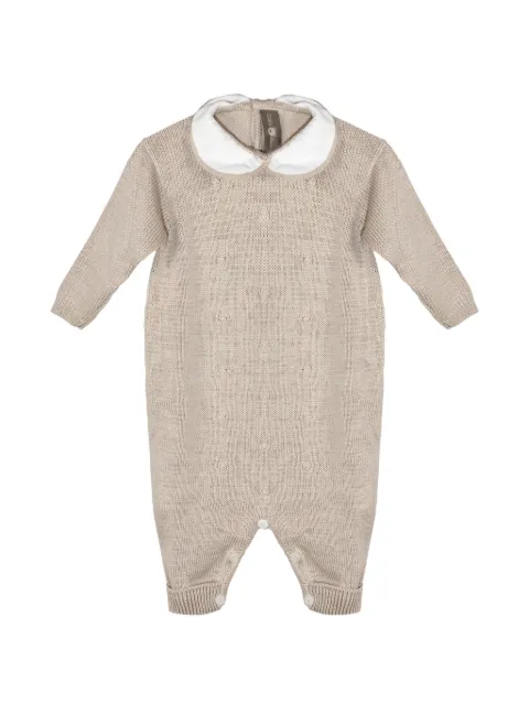 Little Bear Peter Pan collar long-sleeve romper