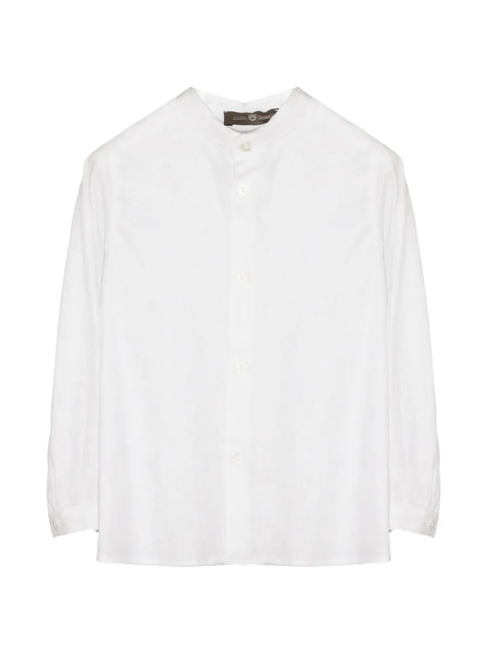Little Bear Mandarin-collar long-sleeve shirt - Weiß