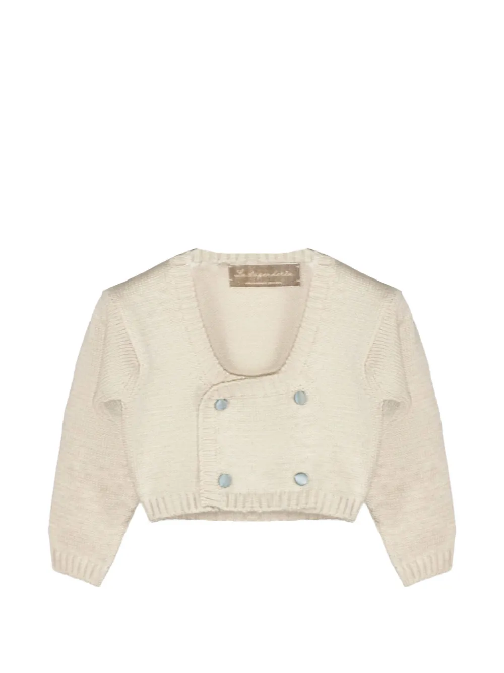 La Stupenderia double-breasted cardigan - Toni neutri