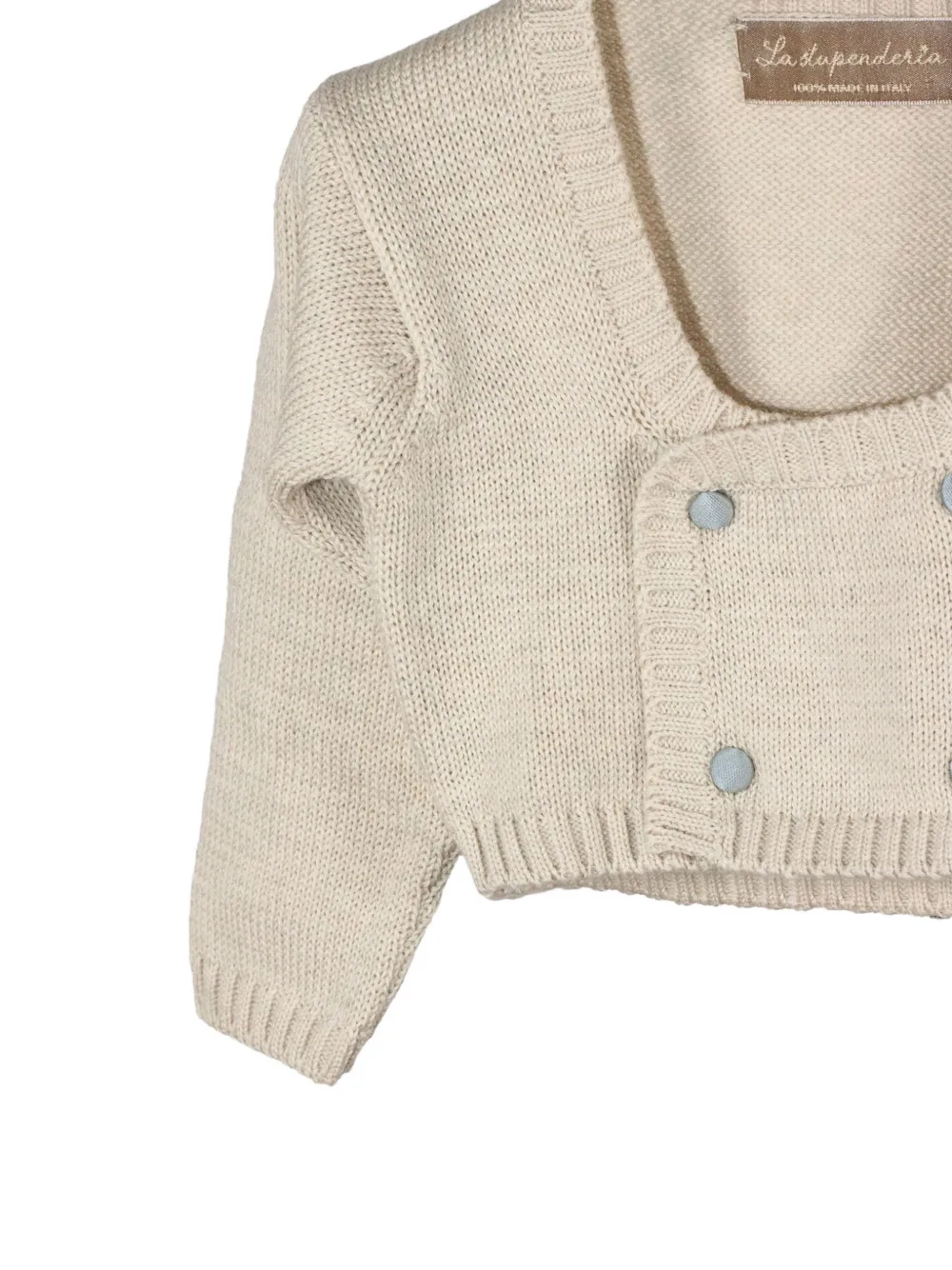 La Stupenderia Vest met dubbele rij knopen Beige