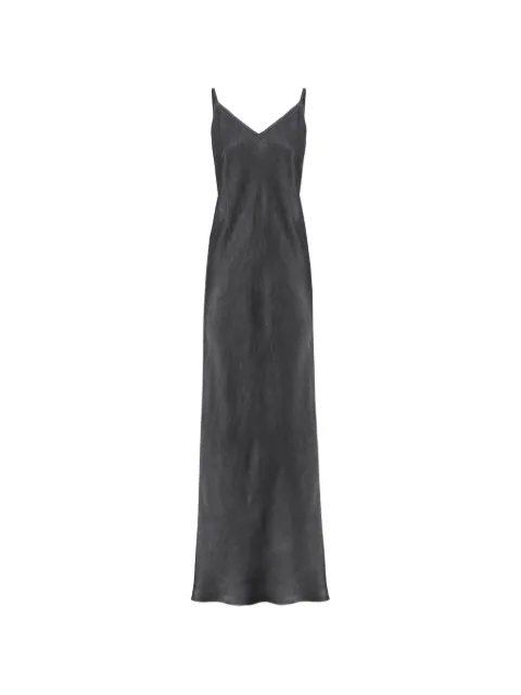 PINKO satin-finish V-neck maxi dress