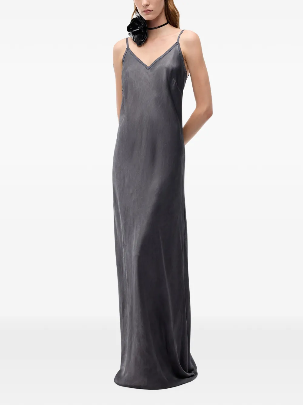 PINKO Jurk met V-hals Grijs