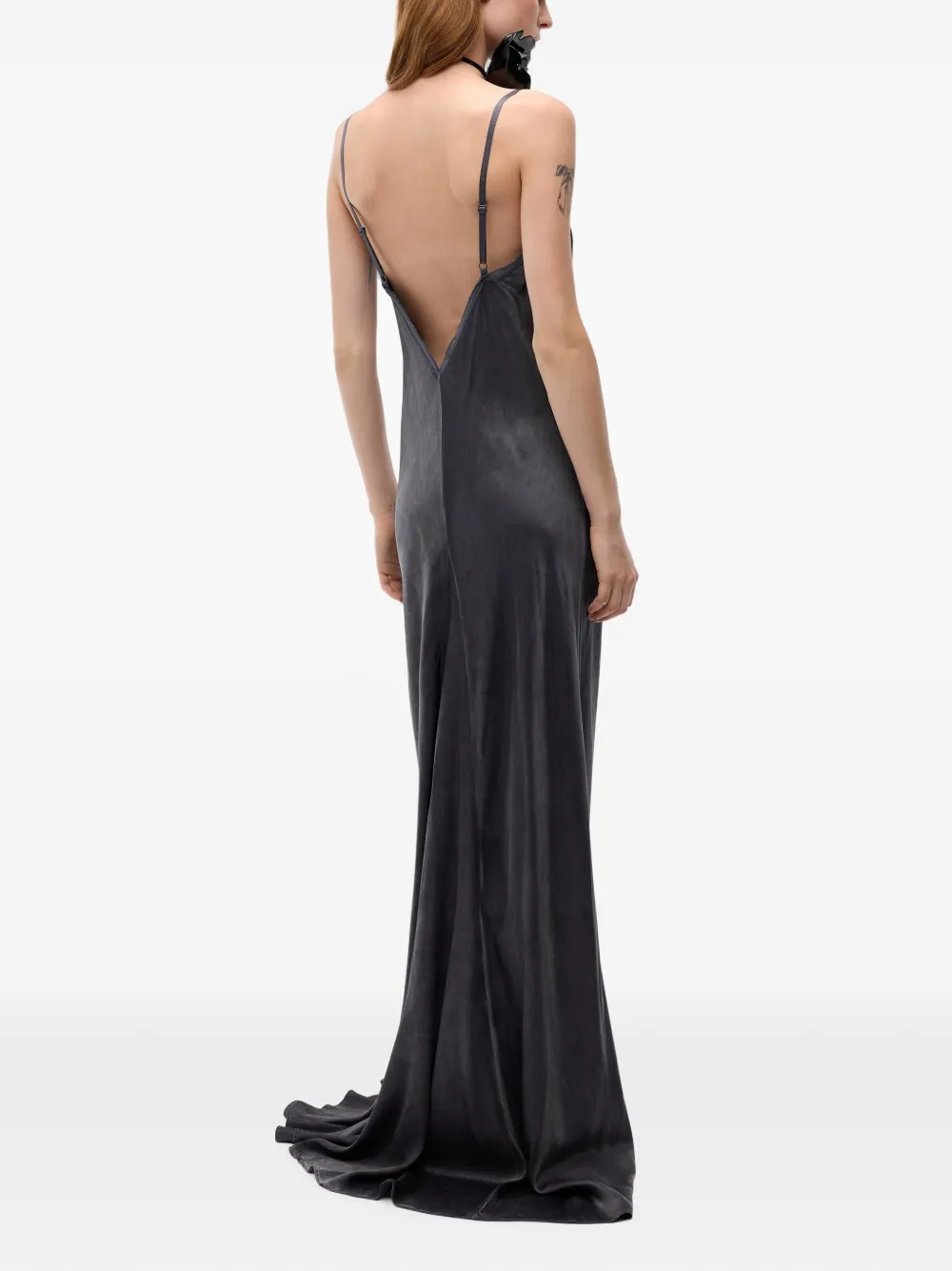 PINKO Jurk met V-hals Grijs