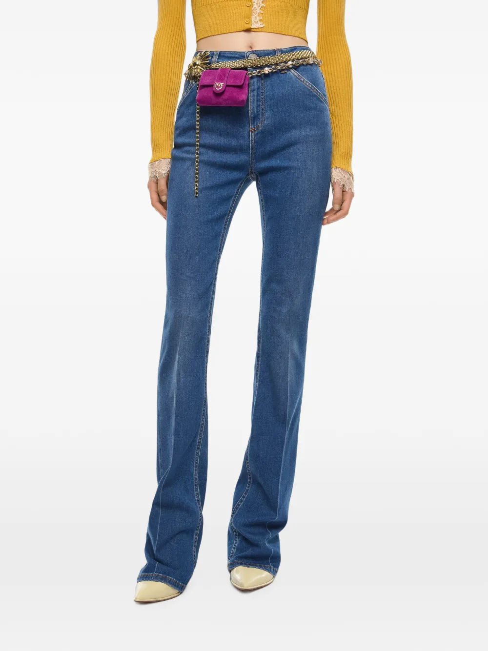 PINKO Flared jeans Blauw