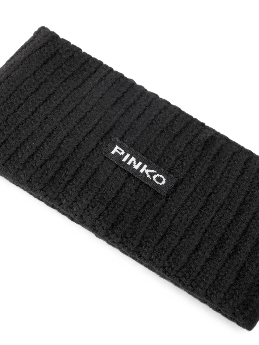 PINKO Felce haarband met logo Zwart