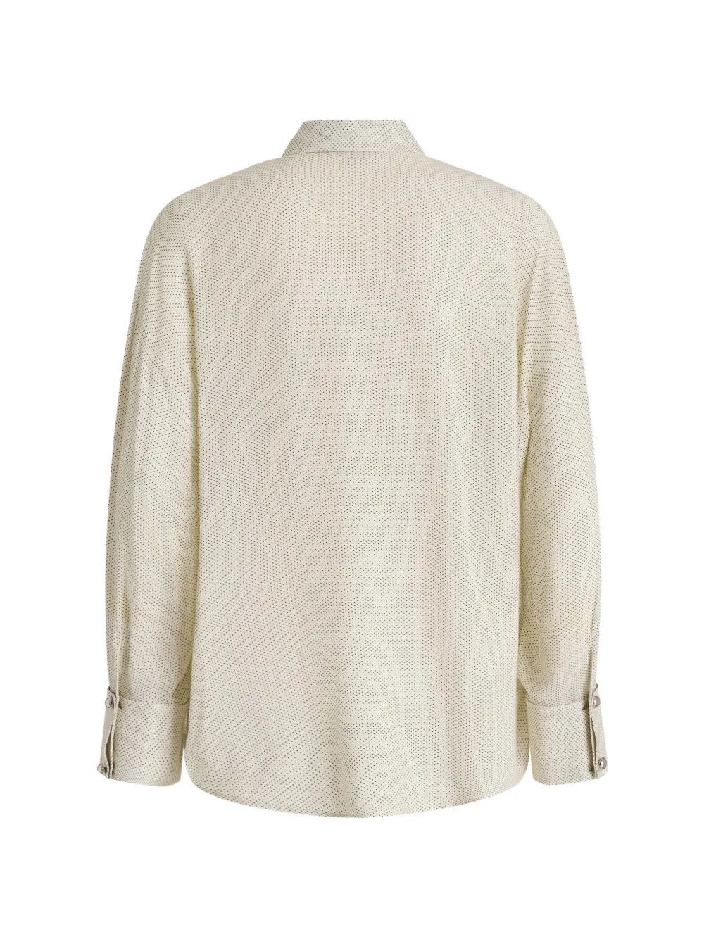PINKO Blouse met stippen en gestrikte hals Beige