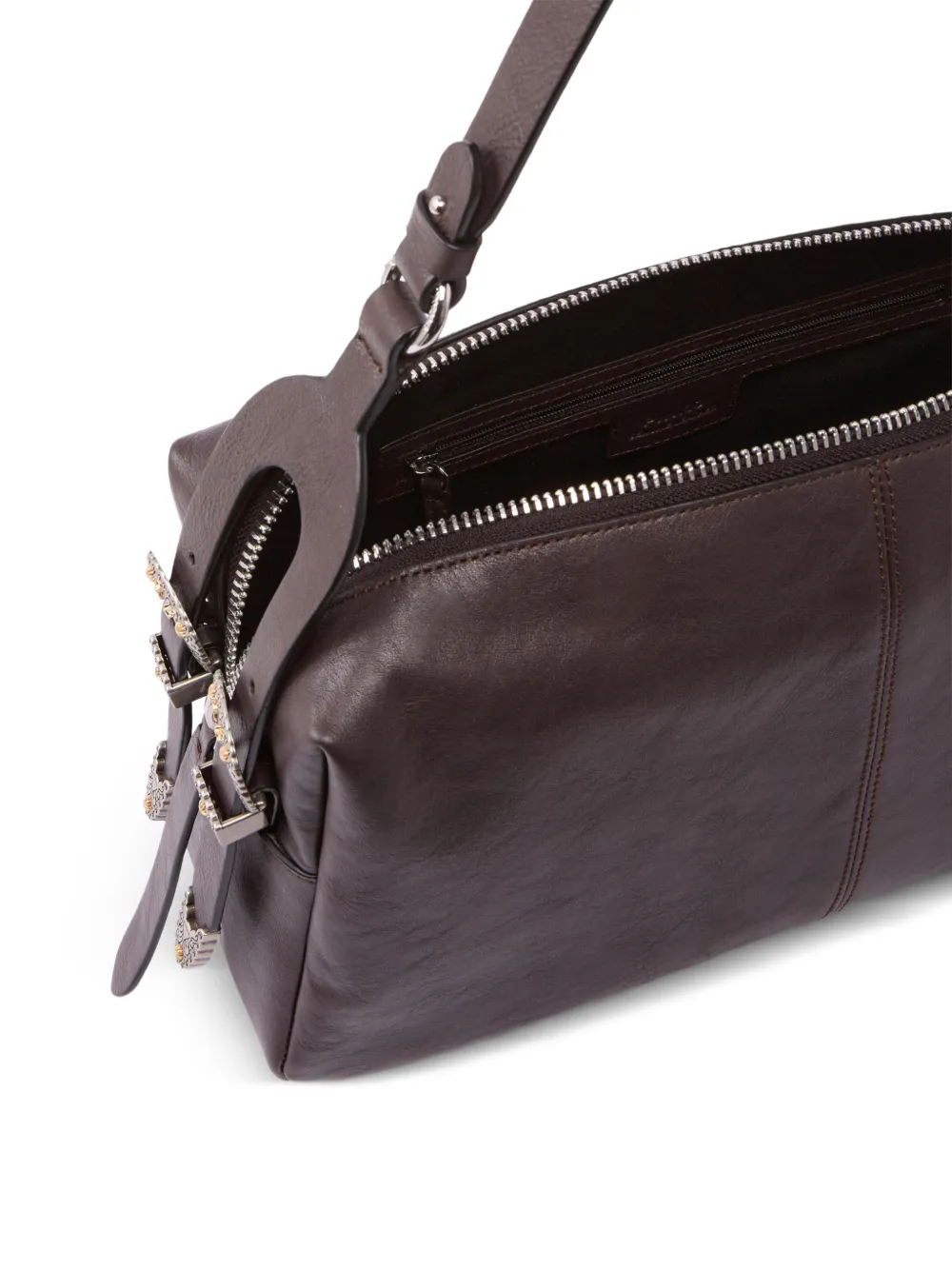 PINKO Schoudertas met gespdetail Bruin