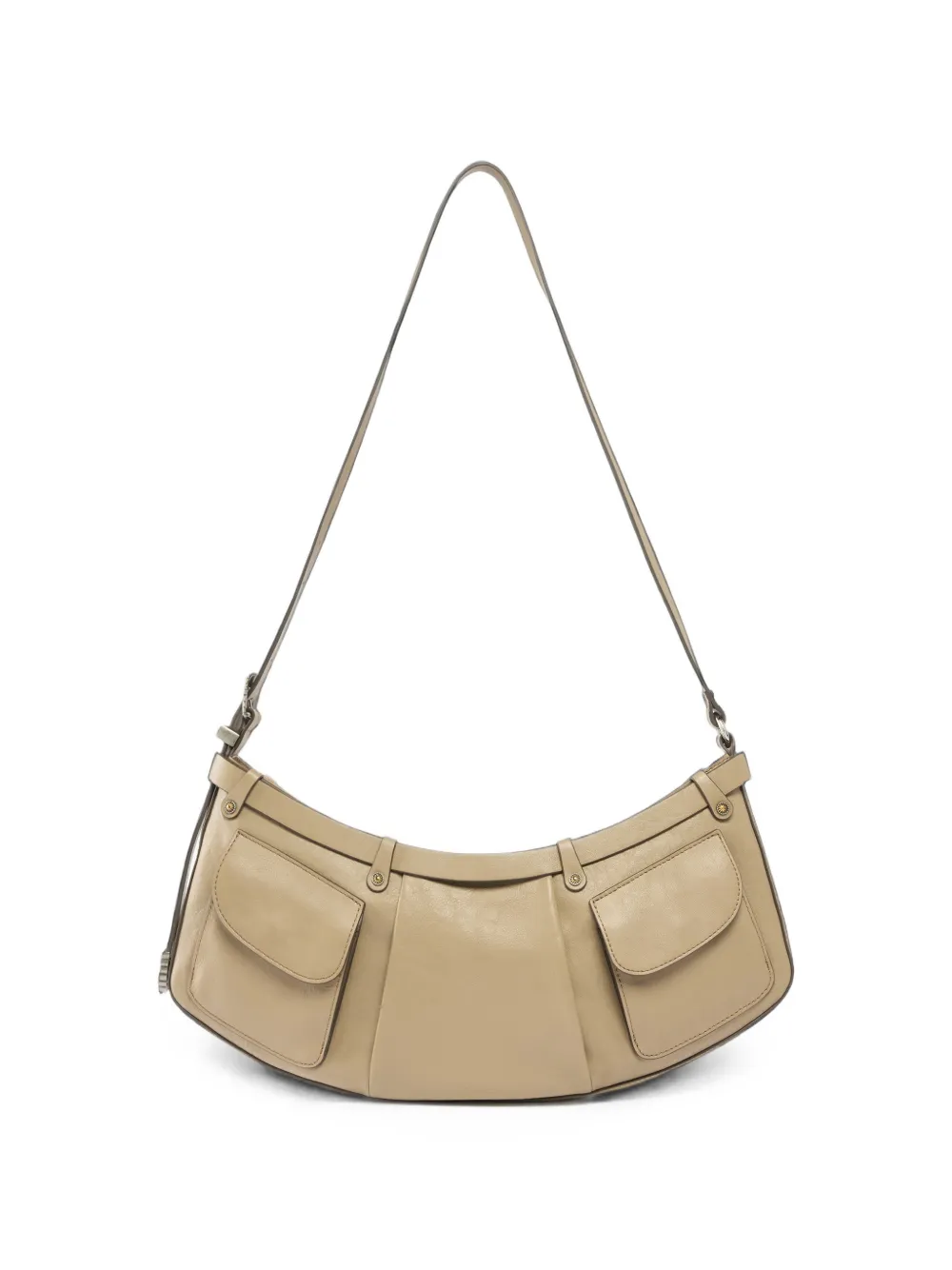 PINKO Schoudertas met gespdetail Beige