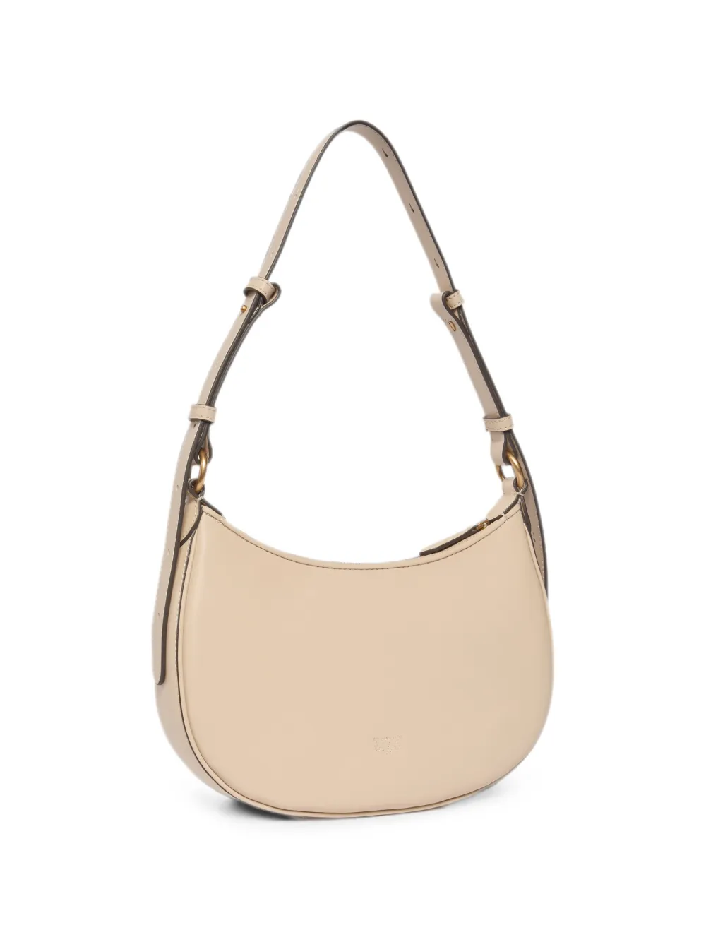PINKO Kleine Love Half Moon schoudertas Beige