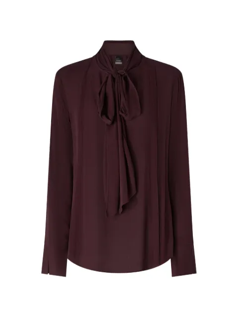 PINKO blouse with sash collar