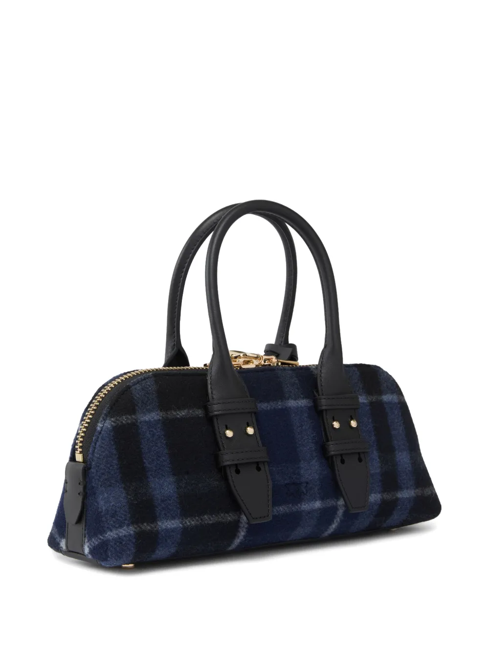 PINKO Love Birds geruite shopper Blauw