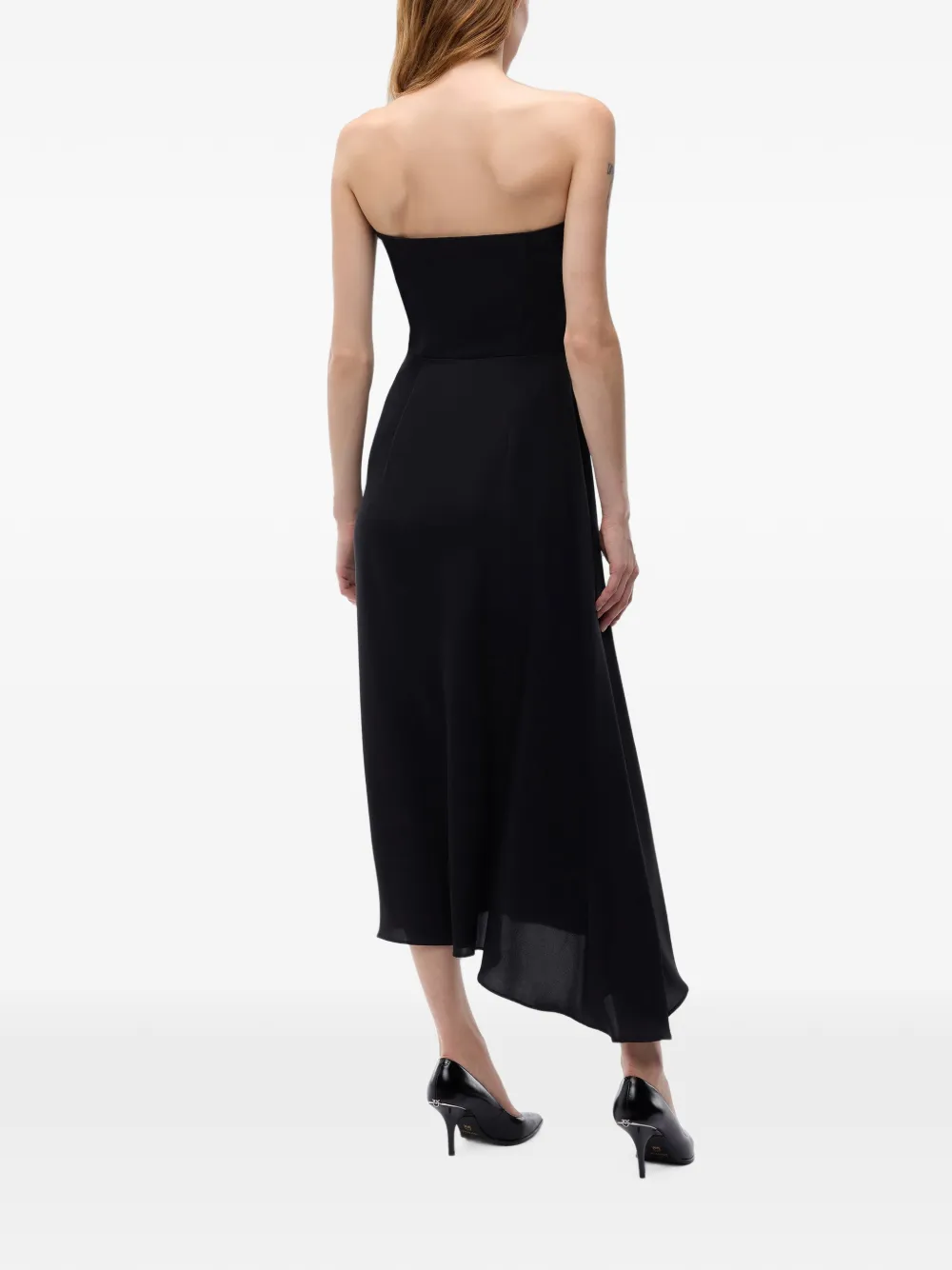 PINKO Strapless jurk met gedrapeerd detail Zwart