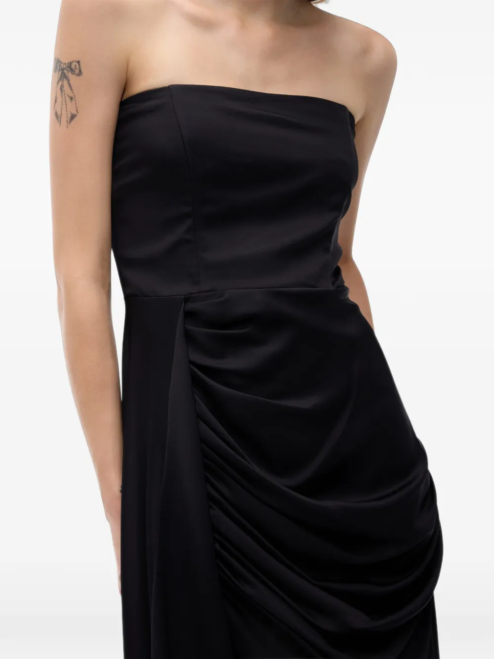 PINKO Strapless jurk met gedrapeerd detail Zwart