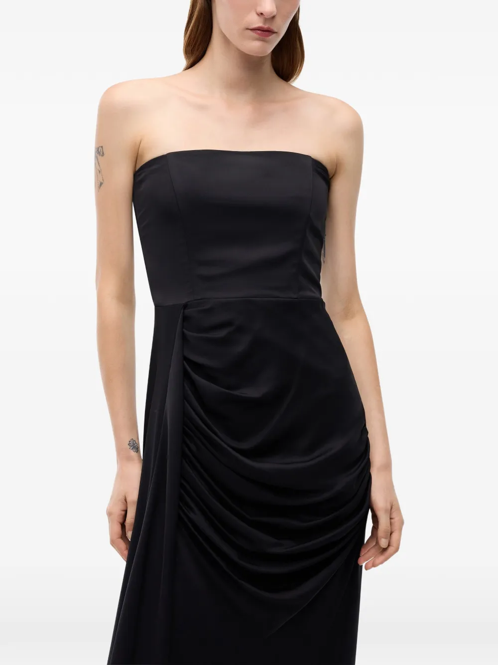 PINKO Strapless jurk met gedrapeerd detail Zwart