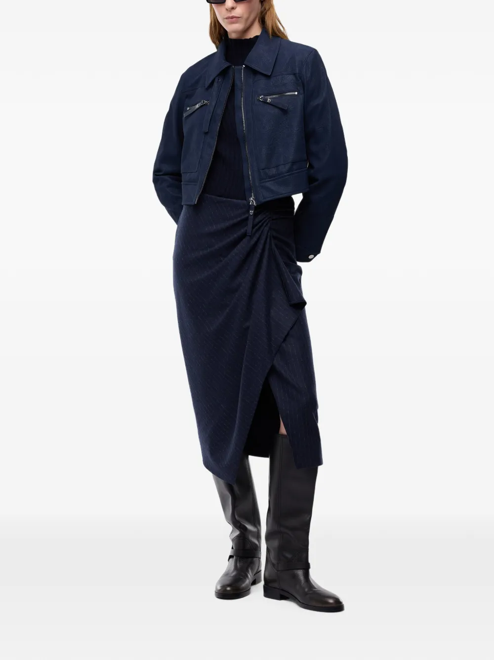 PINKO Jack met rits Blauw