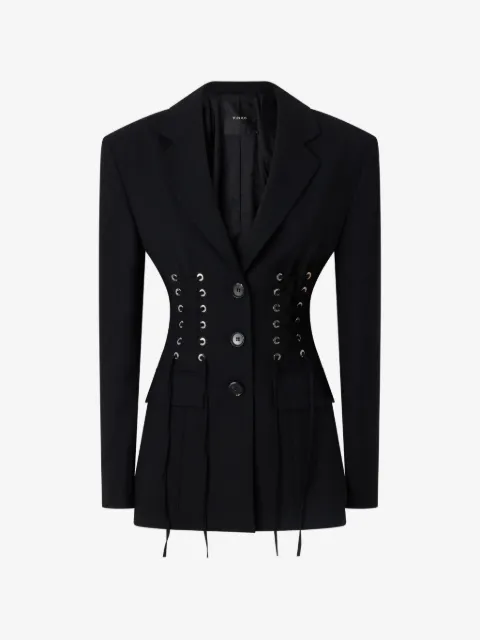 PINKO blazer à détail de laçage