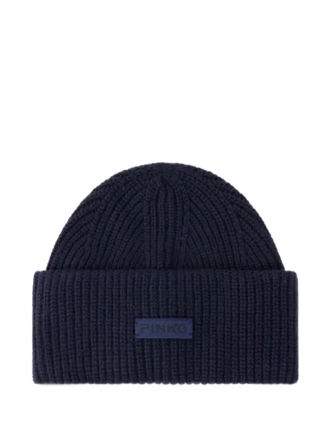 PINKO Bosnia beanie with Pinko logo lettering