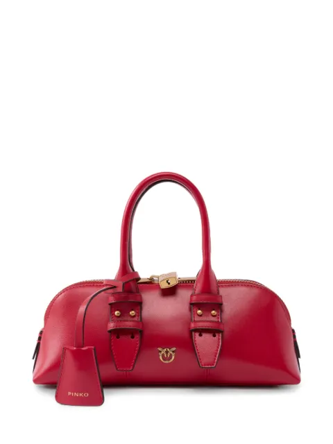 PINKO buckle-detail leather tote bag