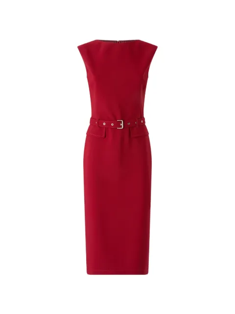 PINKO robe ceinturée à design sans manches