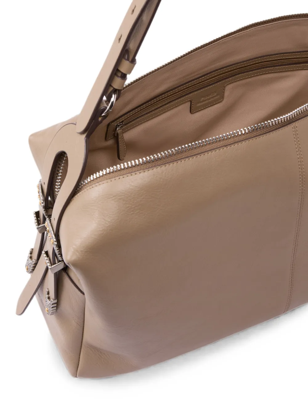PINKO Schoudertas met gespdetail Beige