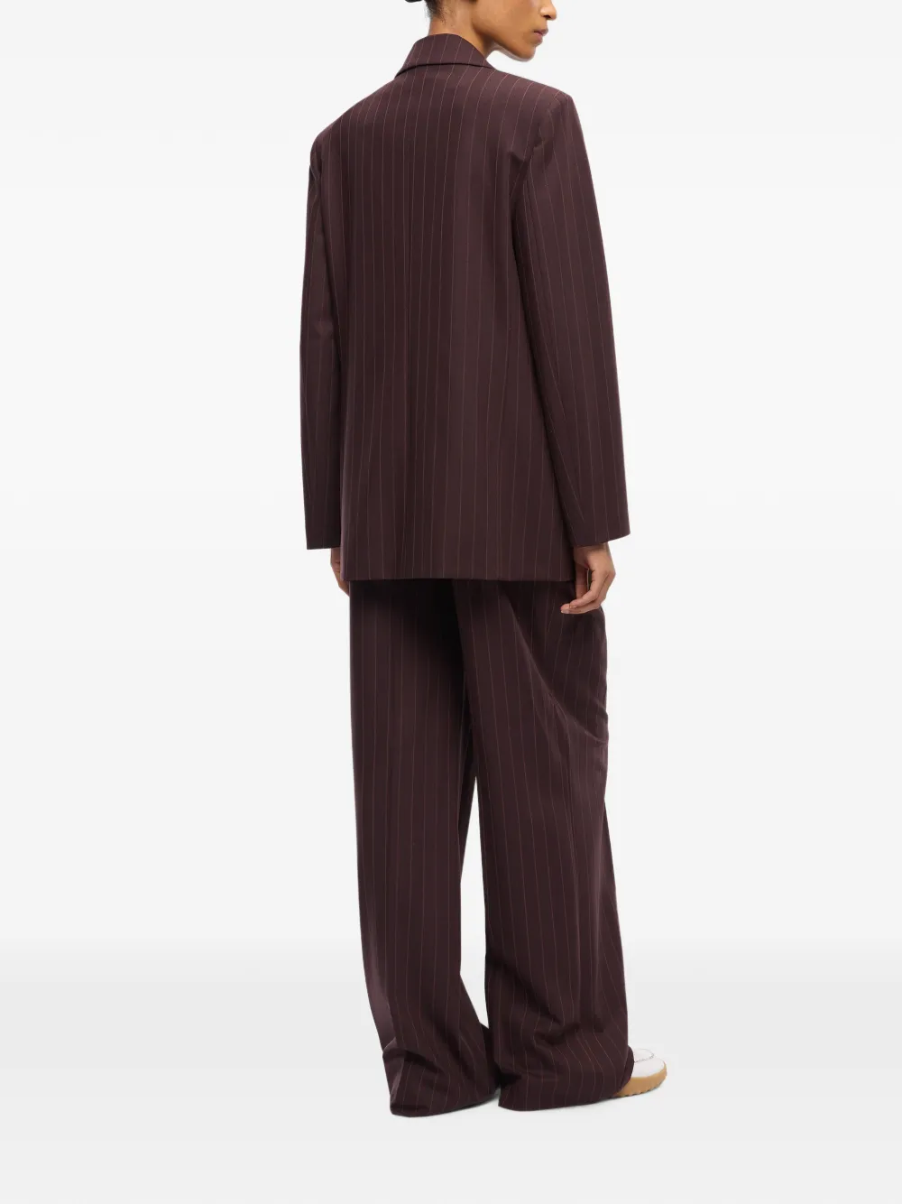 PINKO Geruit jack met dubbele rij knopen Rood