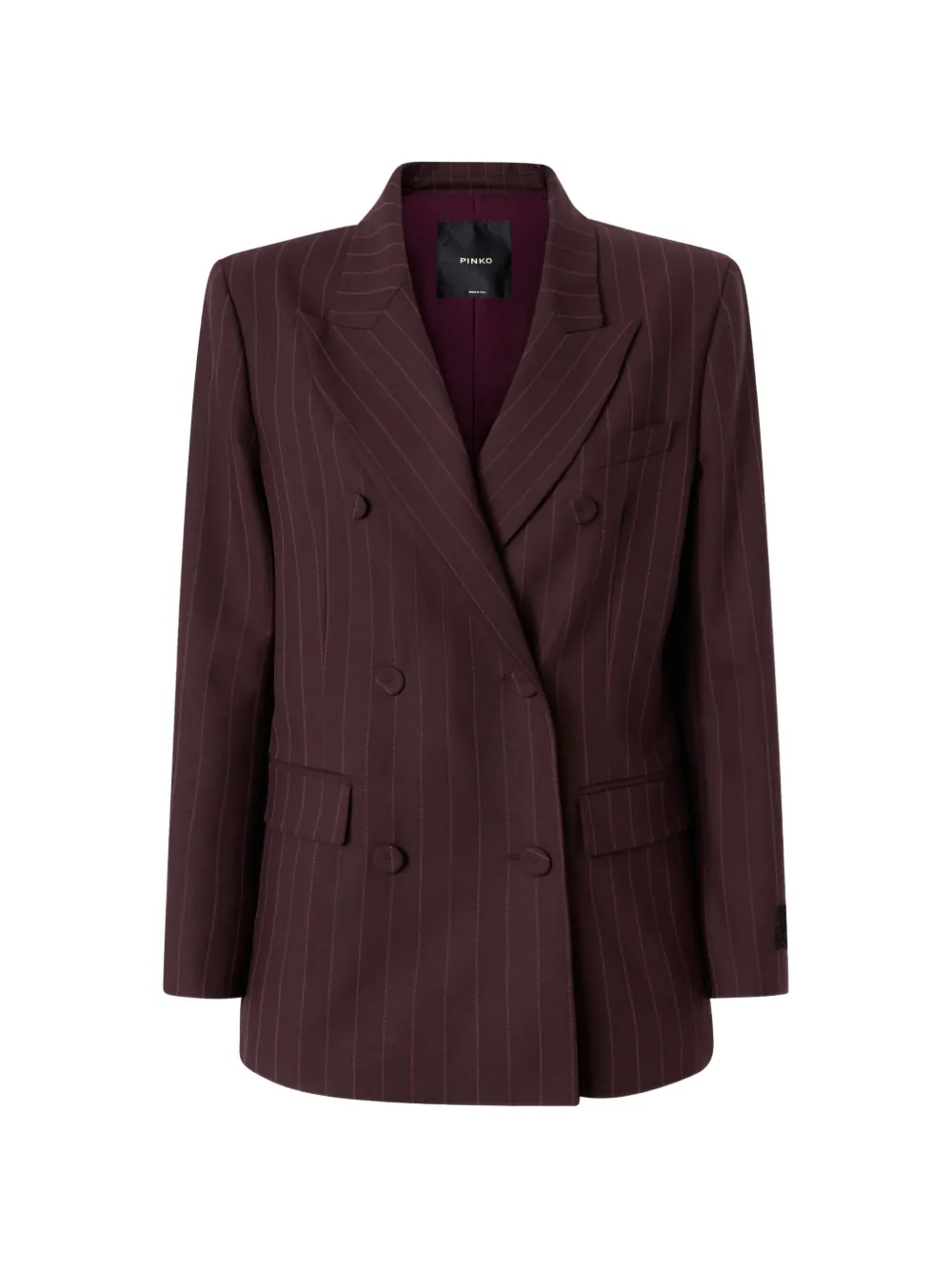 PINKO double-breasted check jacket - Rosso