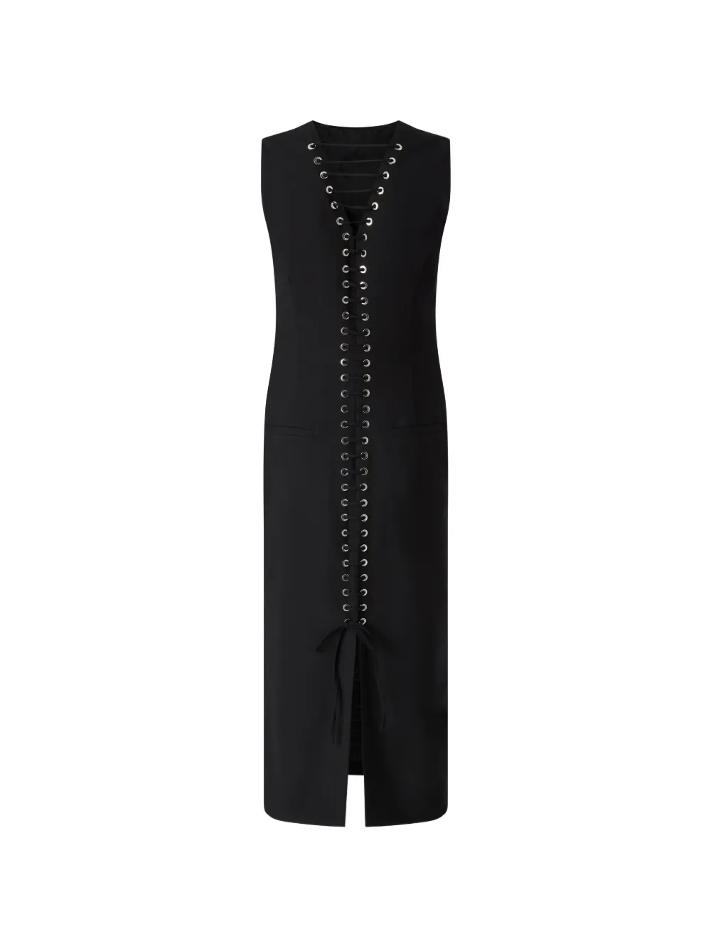 PINKO Jurk met ringlets en veters Zwart