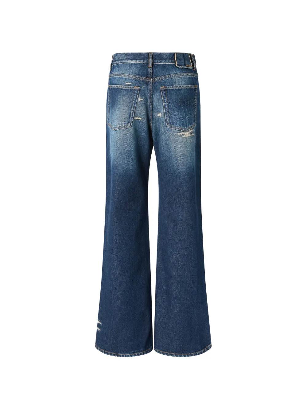 PINKO Gerafelde jeans Blauw
