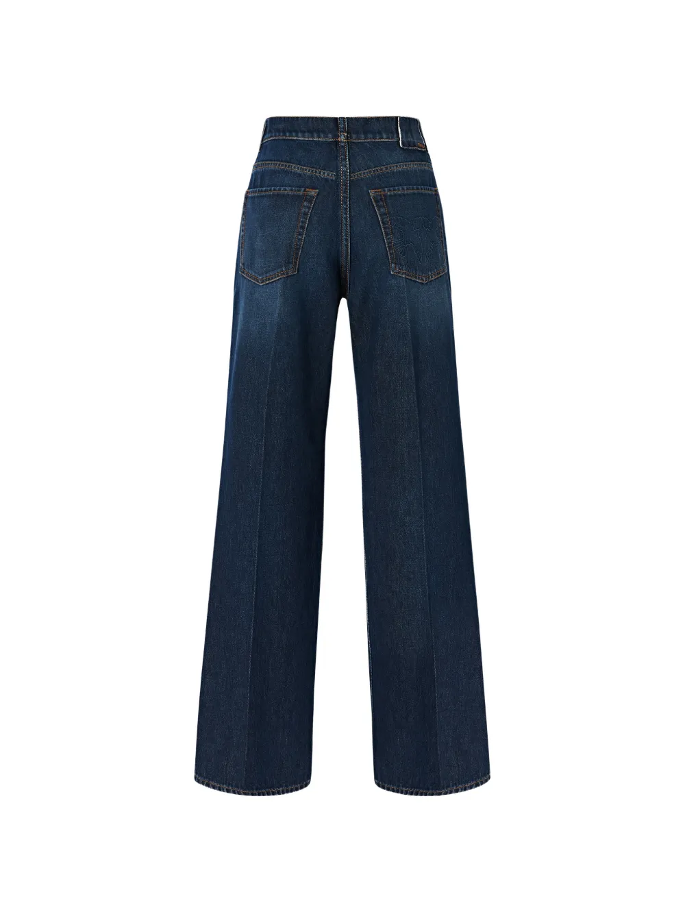PINKO Wanda jeans met wijde pijpen en persvouw Blauw